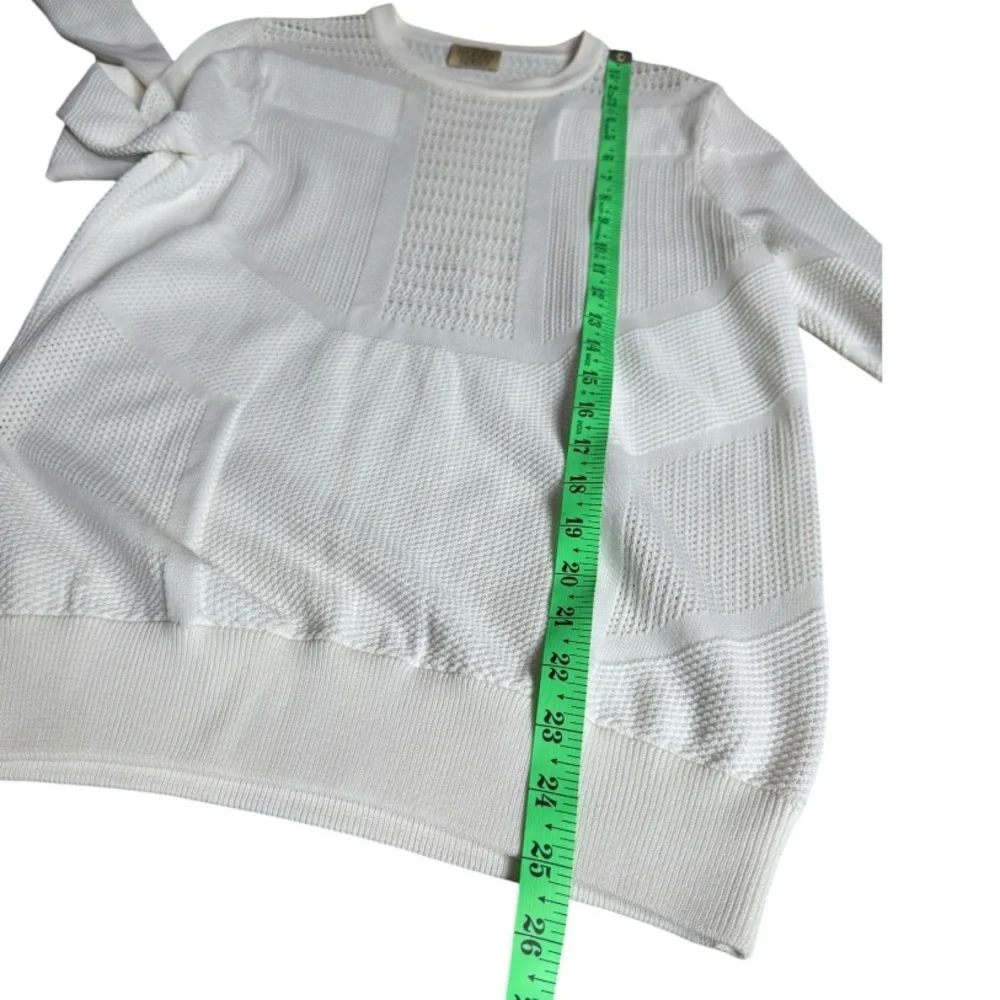Torn by Ronny Kobo Faige Pointelle Perforated Sweater size S